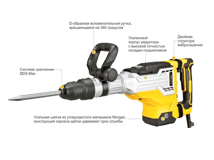 DSH-1700-45 отбойный молоток STABILMATIC - фото 4539